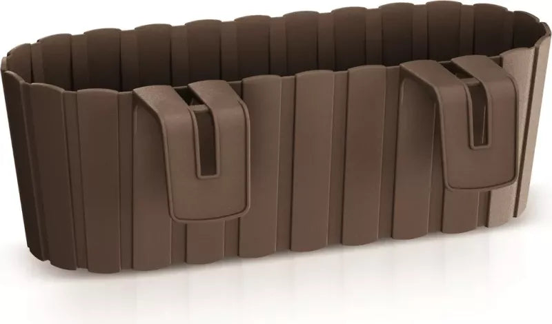 Prosperplast Boardee Hook Blumentopf – 4,9 L – Braun – 38,3 x 21,2 x 13 cm