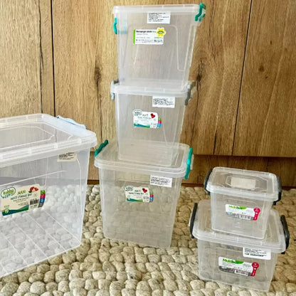 MULTIBOX – Aufbewahrungsbox mit Deckel – 1 L – Transparent